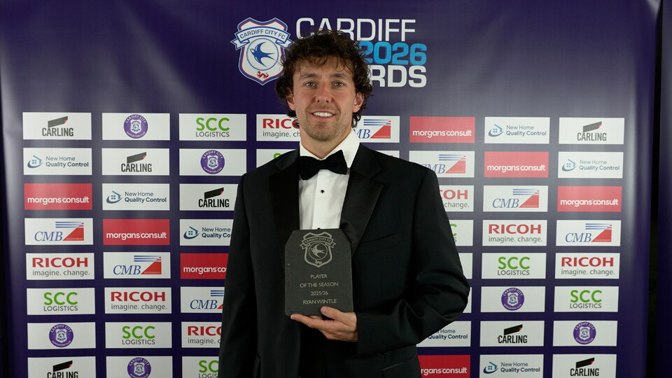 Ryan Wintle gets his second award of the night; Player of the Season!