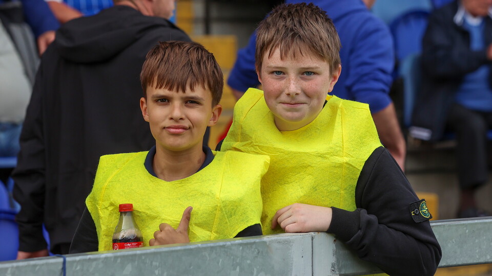 Cardiff City supporters at Mansfield Town