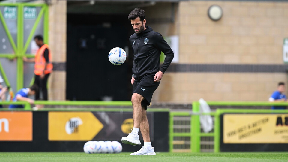 City boss Brian Barry-Murphy before kick-off at Forest Green Rovers.