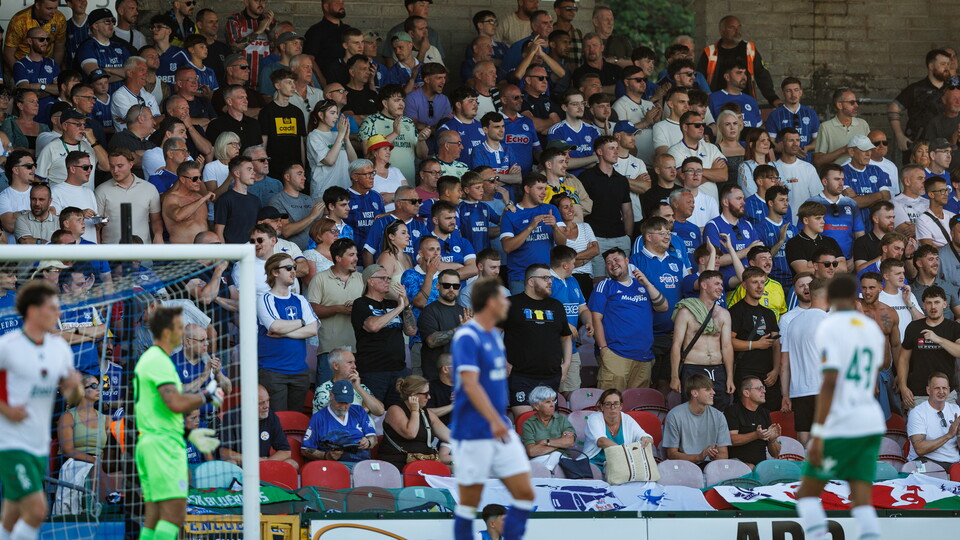 The City fans who travelled to Ireland to support their team.
