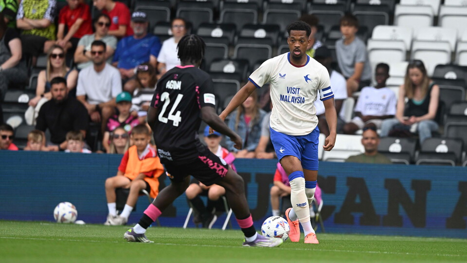 Chris Willock in action for City against Forest Green Rovers.