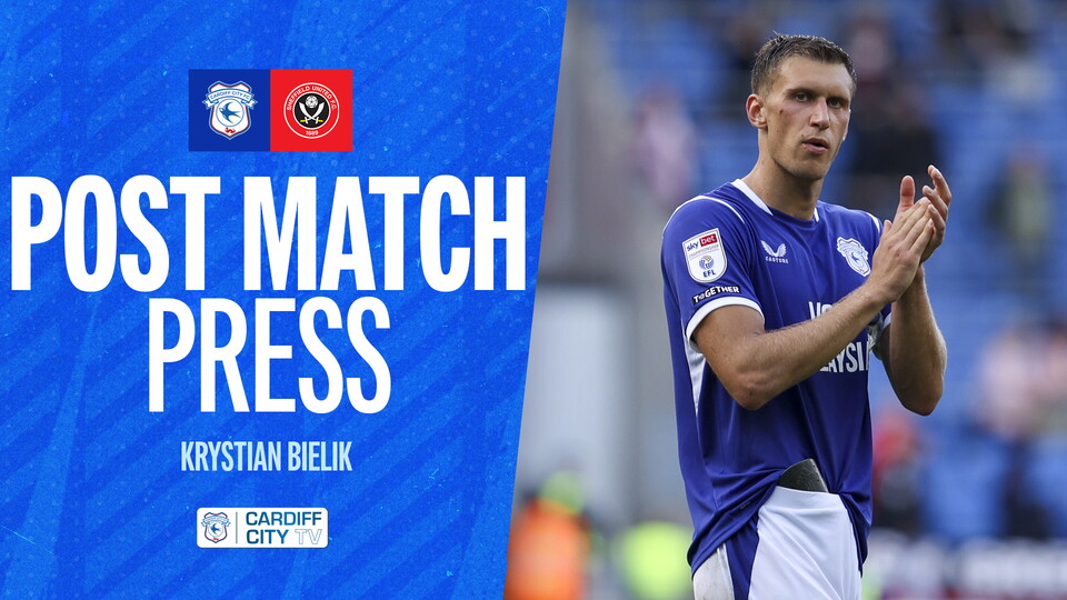 Krystian Bielik pictured at Cardiff City Stadium after the draw with Sheffield United.