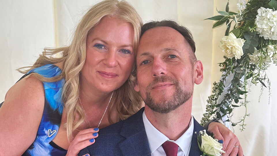Chris & Lucy Gibbins, Programme Sponsors for the visit of Sheffield United.