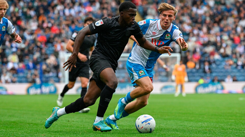 QPR’s Kwame Poku in action for the club against Blackburn Rovers last time out.