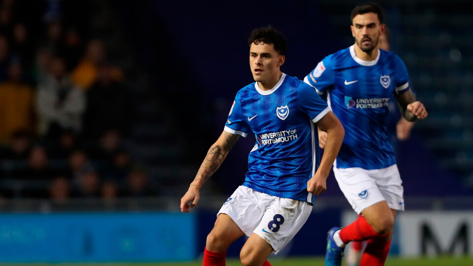 City midfielder Alex Robertson during his time at Portsmouth.