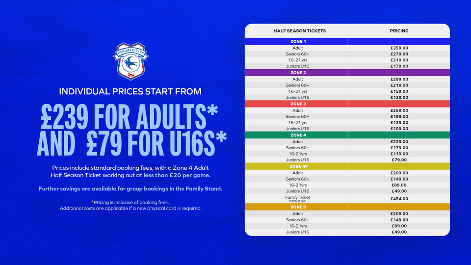 2026/27 Half Season Tickets