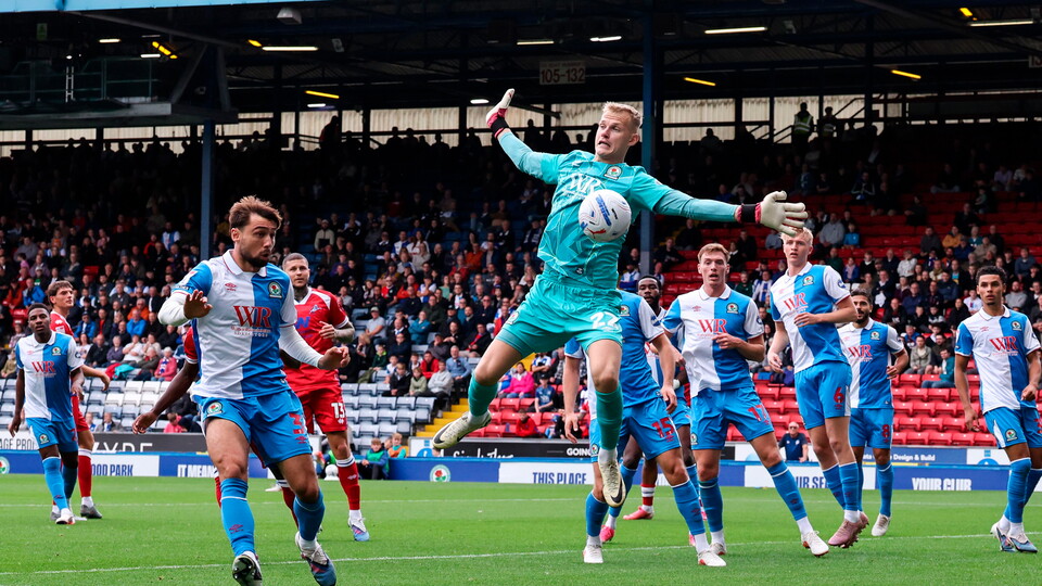 Blackburn Rovers in action against Middlesbrough.