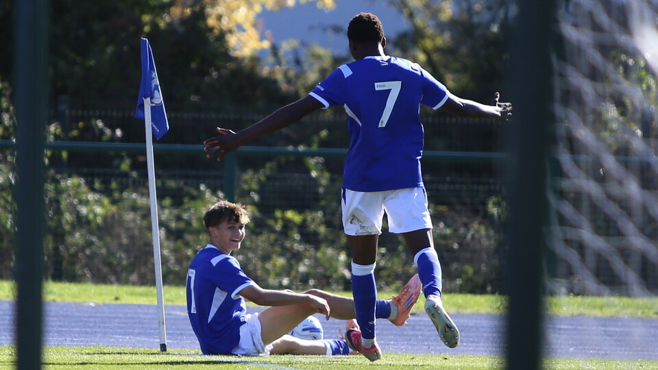 Jacob Norris scores for City's U18s