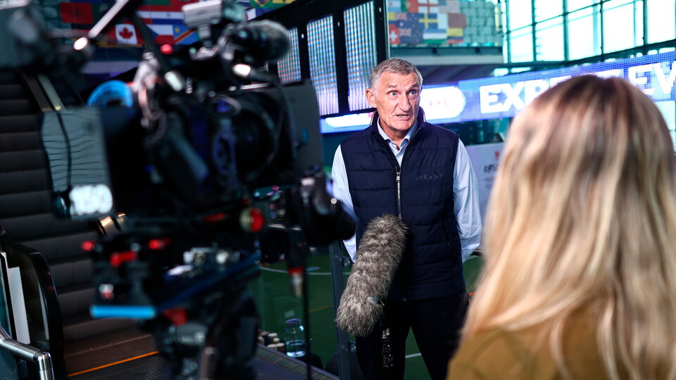 Tony Mowbray addresses the press