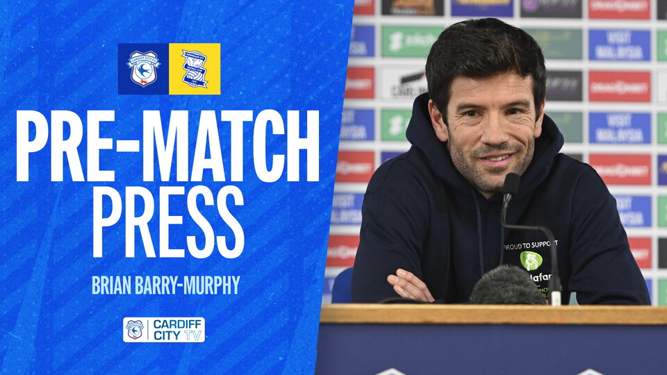 City boss Brian Barry-Murphy addresses the press ahead of our clash with Birmingham City.