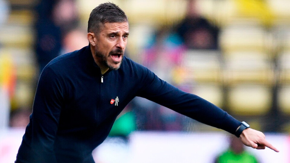 Watford manager Alessio Dionisi.
