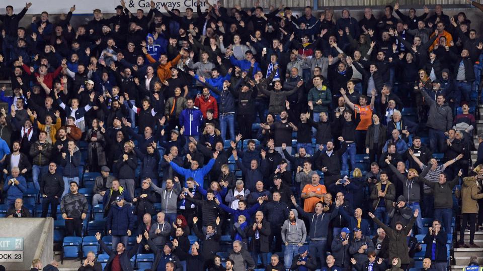 Cardiff City away fans Charlton Athletic