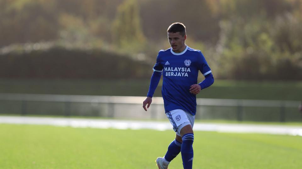 Kieron Evans in action for City's U23 side...