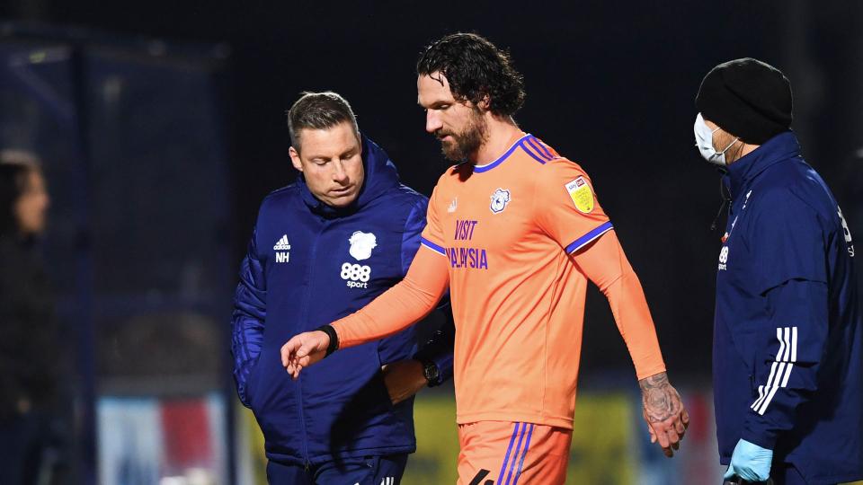 City boss Neil Harris after Sean Morrison's injury...