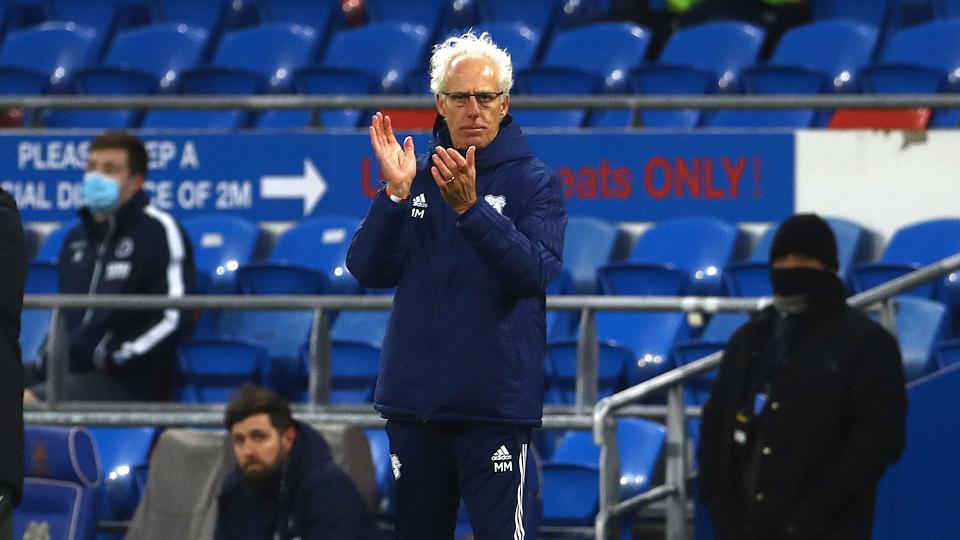 Mick McCarthy on the touchline at CCS...