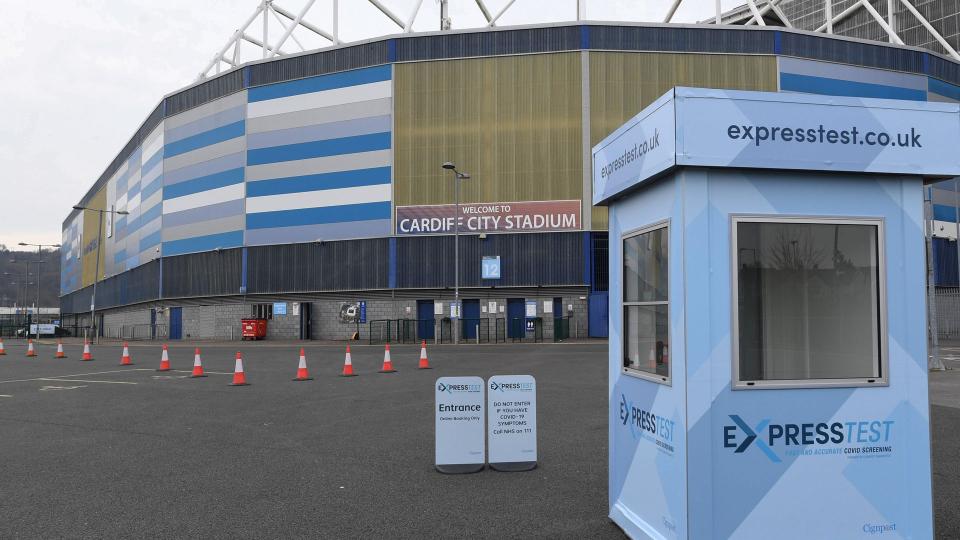Express testing available at Cardiff City Stadium...