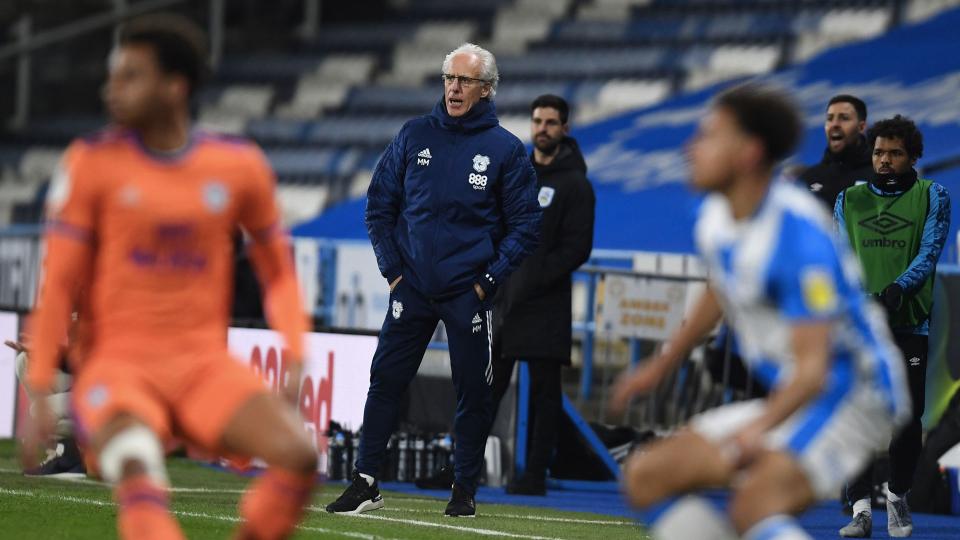 Mick on the touchline at the John Smith's Stadium...
