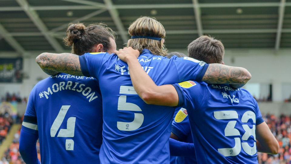 Flint, Morrison and Ng celebrate...