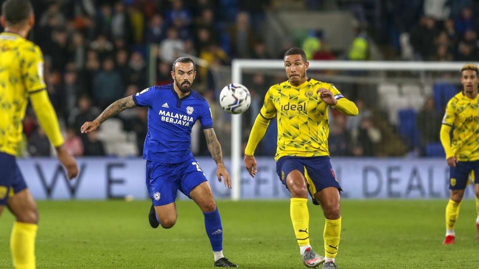 Marlon Pack in action against WBA...