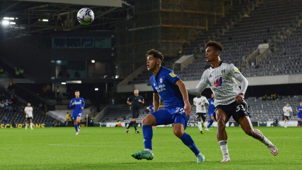 Ryan Giles in action at Craven Cottage...