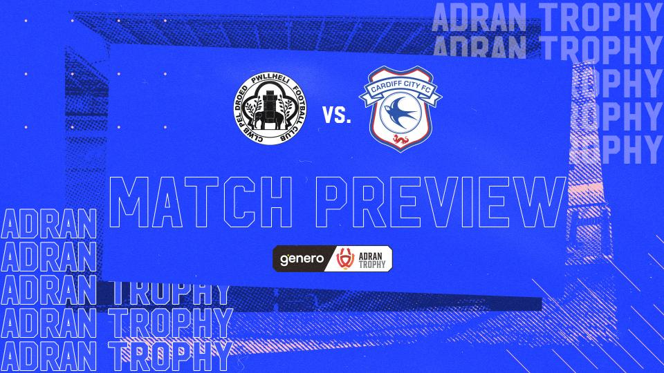 The Bluebirds head to Pwllheli this weekend...