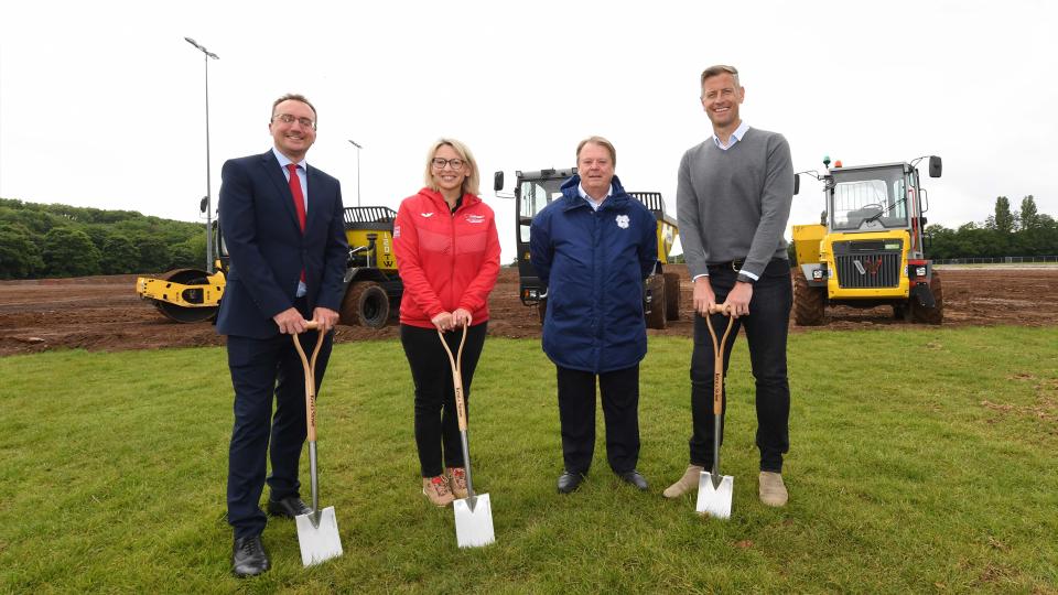 Development begins at Llanrumney Sports Complex.