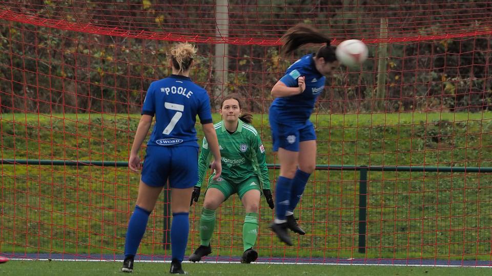 Ceryn Chamberlain between the sticks for City...