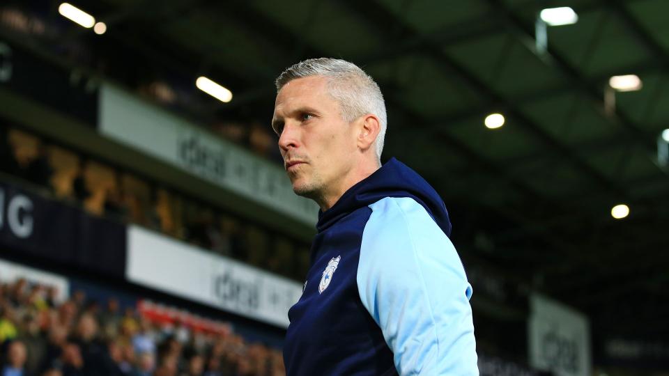 Steve Morison on the touchline...