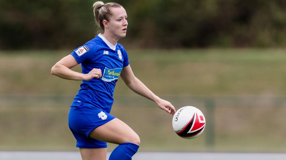 Danielle Green in action for the Bluebirds...