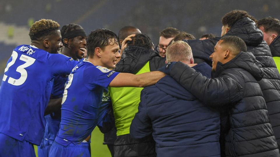 The Bluebirds celebrate at CCS!