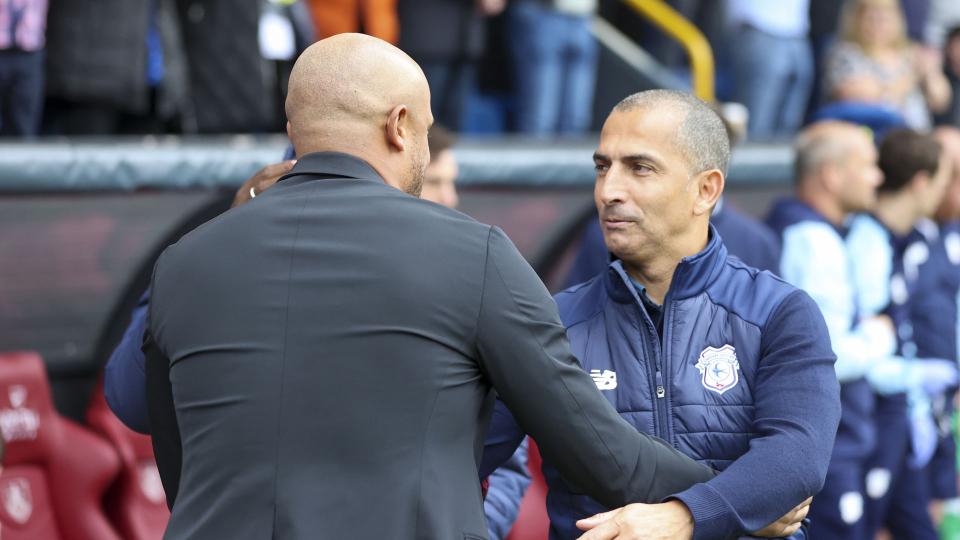 City boss Sabri Lamouchi with Vincent Kompany...