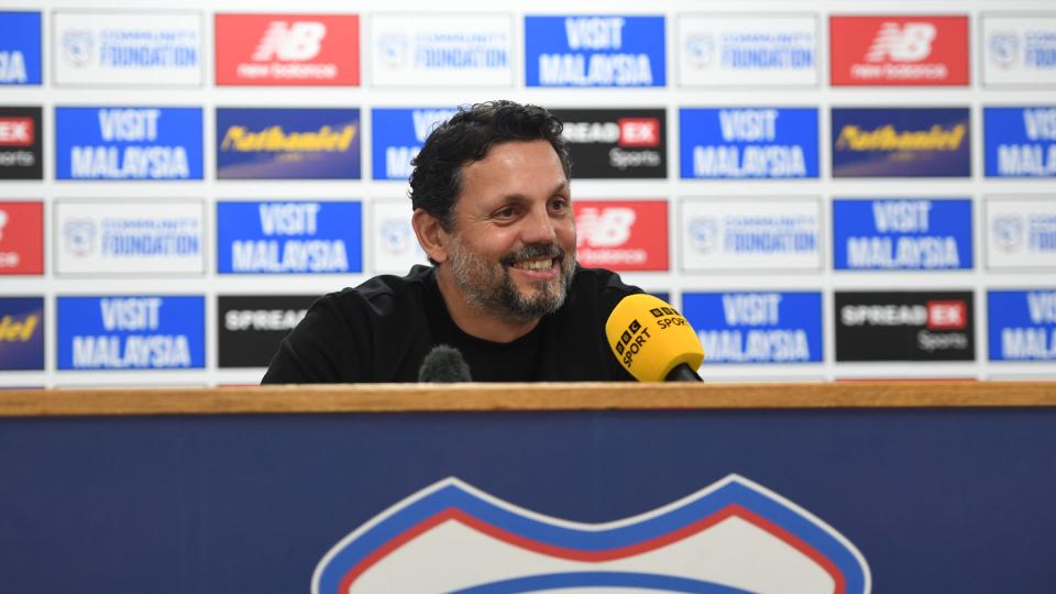 Erol Bulut speaks to the press