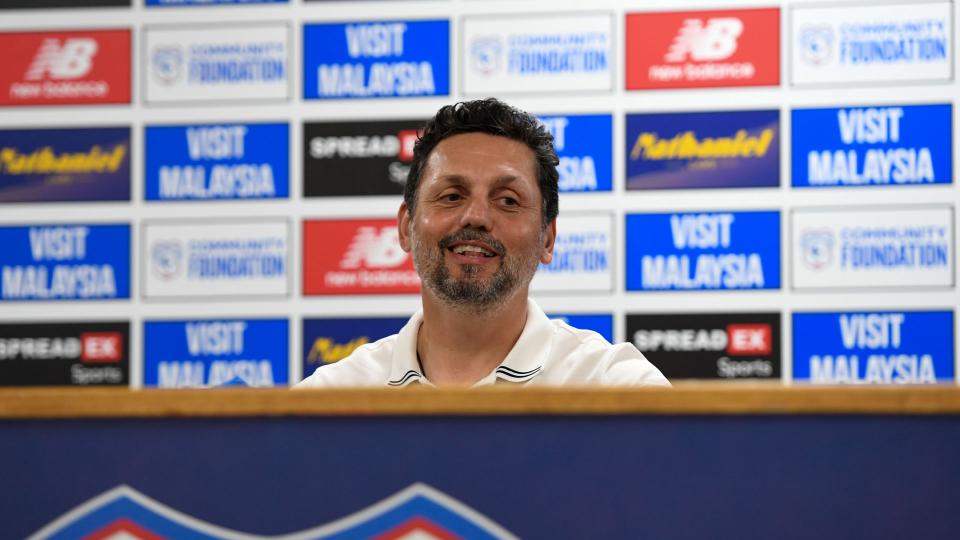 Erol Bulut speaks to the press