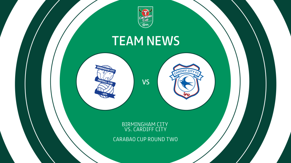 Birmingham City vs. Cardiff City in Carabao Cup action...
