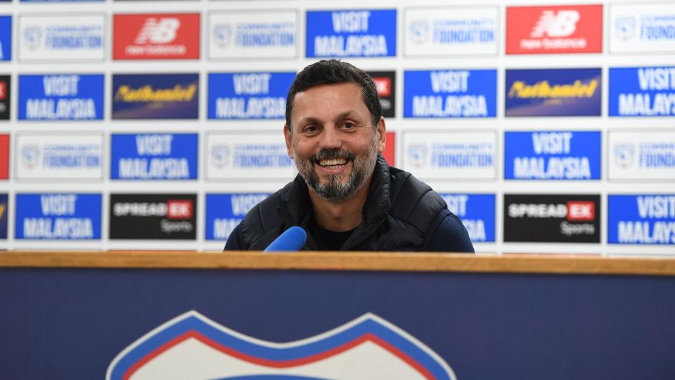 Erol Bulut speaks to the press