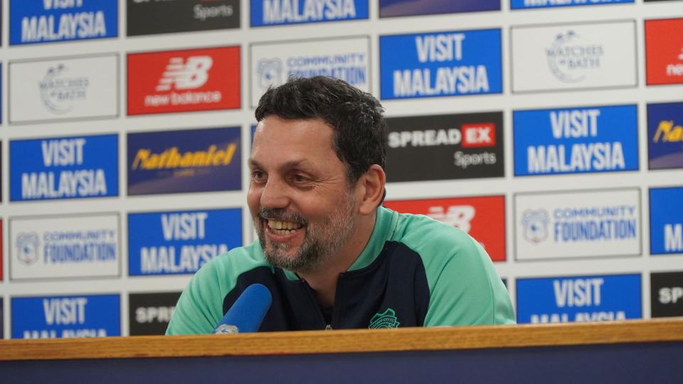 Erol Bulut speaks to the press