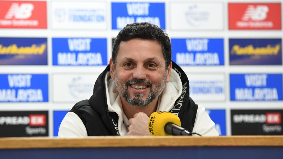 Erol Bulut speaks to the press