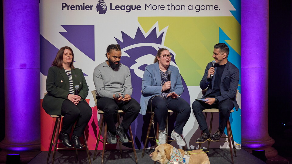 Chloe McBratney and Emily the guide dog