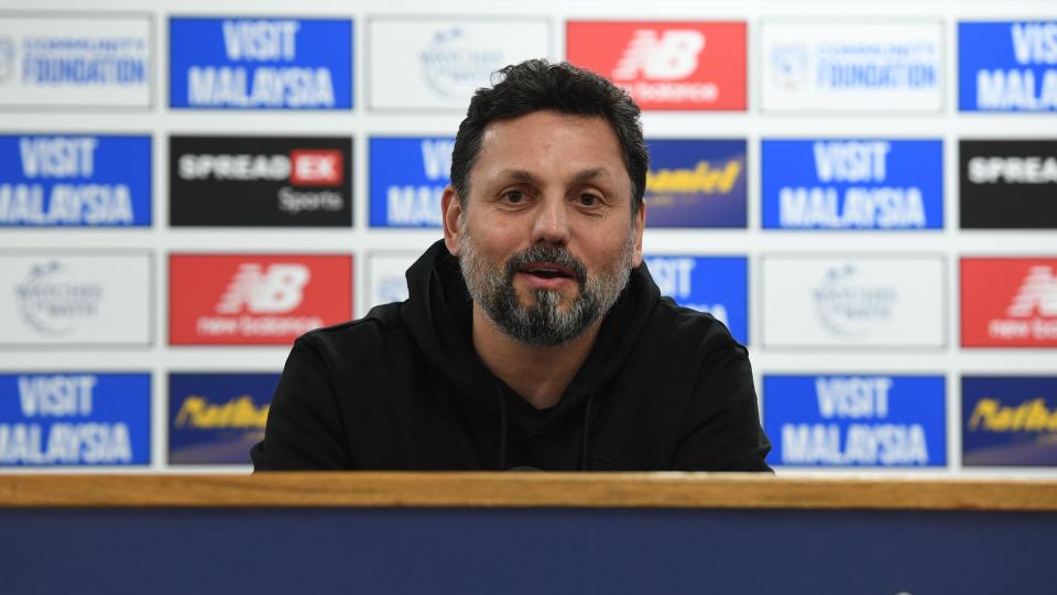 Erol Bulut speaks to the press