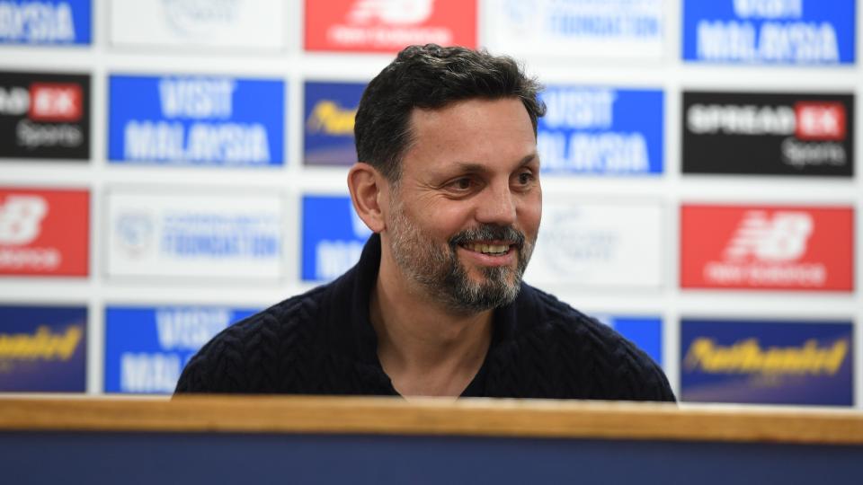 Erol Bulut speaks to the press