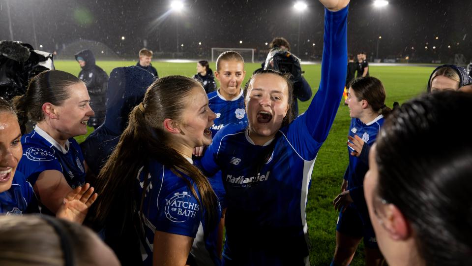Cardiff City Women celebrate
