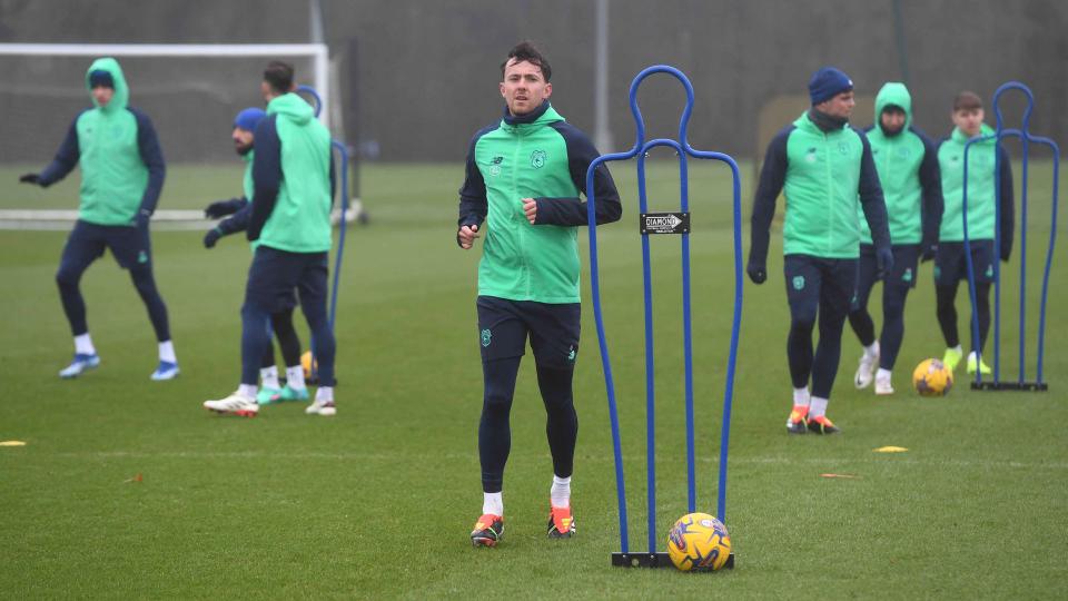 Ryan Wintle in training