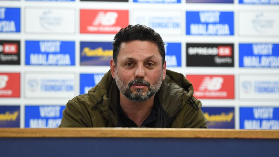 Erol Bulut speaks to the press