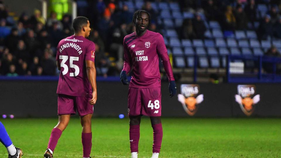 Cameron Antwi in action for City...