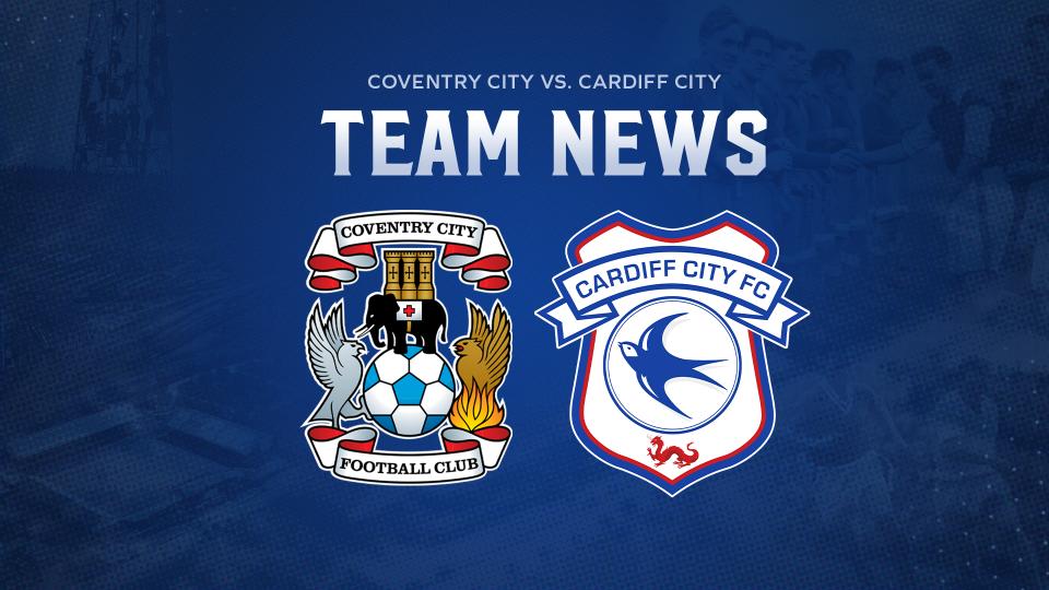 Team News: Coventry City vs. Cardiff City
