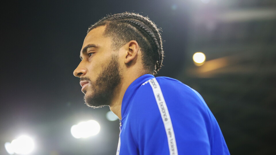 Andy Rinomhota in action for the Bluebirds...