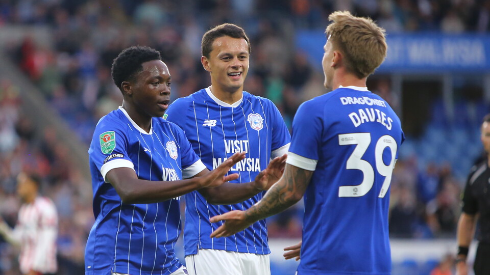 Cardiff City celebrate