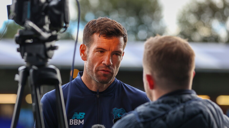 City boss Brian Barry-Murphy following the game with Stockport County.