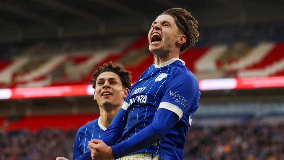 Cian Ashford scores for Cardiff City FC