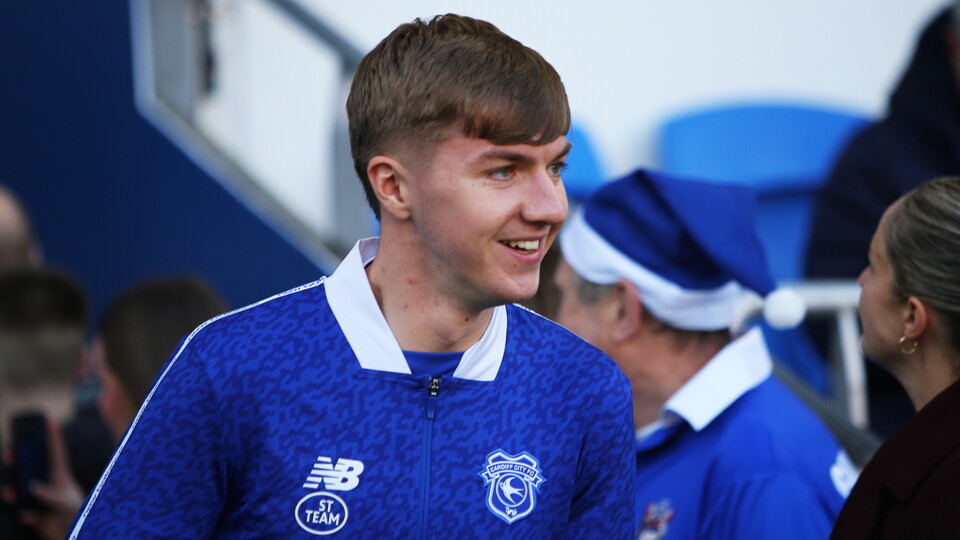 Joel Bagan pictured at Cardiff City Stadium before the clash with Exeter City.
